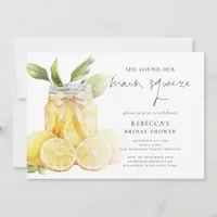 Main Squeeze Lemon Overlay Bridal Shower Invitation