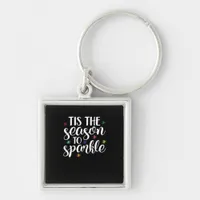 Tis Season To Sparkle Aesthetic Classic Keychain