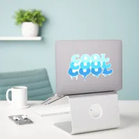 Cool As Ice, Melting Blue Fun  Sticker