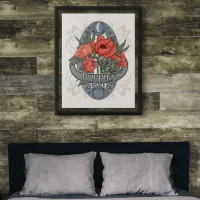 Flower Astrology and Magic Poster - Poppies