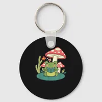 Cottagecore Mushroom Forest Toad Goblincore Mycolo Keychain
