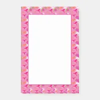 Pretty Pink Tropical Hummingbird Post-it Notes