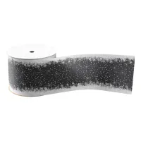 Snowfall and Snow Borders Christmas ID728 Grosgrain Ribbon