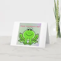 Valentine Frog Holiday Card