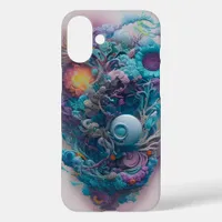 Relax and take a deep breath - Floral AI Art iPhone 16 Plus Case