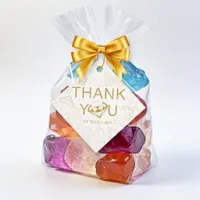 Thank You Tag – Gold Gem Birthday Favor Label
