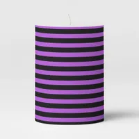 Halloween Poison Purple and Black  Pillar Candle