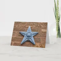 Star on a Brick Wall Card