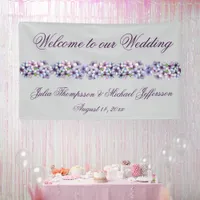 Romantic and Poetic Pastel Lilac Watercolor Banner