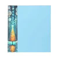 Iridescent Holiday Dream 🎄 Glowing Christmas Tree Notepad