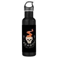 Tis The Season To Be Spooky Halloween Skull Stainless Steel Water Bottle