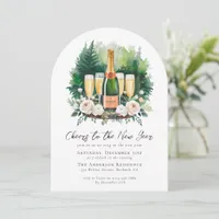 Cheers to the New Year Party Invitation