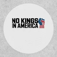 No Kings In America USA Vintage Graphic Patch