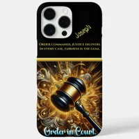 Golden Gavel: Justice and Authority iPhone 16 Pro Max Case