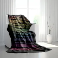 Equality Love Rainbow Brush Strokes LGBTQ ID656 Fleece Blanket