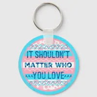 It Shouldn't Matter Who You Love Keychain