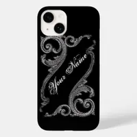 Elegant Goth Swirl Design iPhone 6 Case