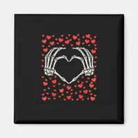 Skeleton Hand Red Heart Birthday Valentines Day  Magnet