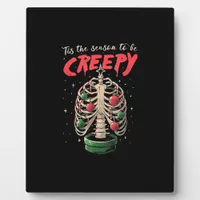 Tis The Season To Creepy Skeleton Tree Plaque