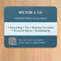 Business Services Professional Accountant Office Door Sign