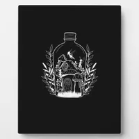 Cottagecore Aesthetic Bottle Mushroom House Fairy  Plaque