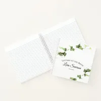 Green Ivy Vine Watercolor Letters to the Bride Notebook