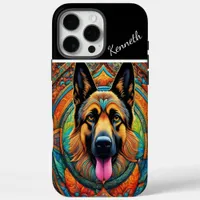 German Shepherd in Mandala iPhone 16 Pro Max Case