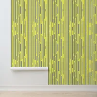 Modern gray and yellow stripes pattern  wallpaper 