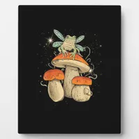 Cute Cottagecore Aesthetic Mushroom Frog Goblincor Plaque