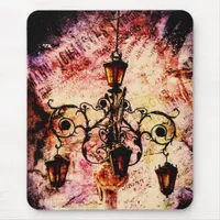 Plaza Light Pink Grunge Mouse Pad