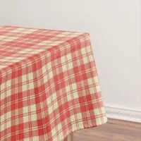 Red and White Plaid  Tablecloth