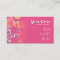 Pink Bubbles Business Card