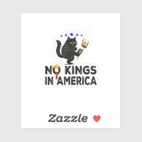 No Kings In America We The People Political Minima Sticker