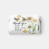 Honey Bee Floral Bumblebee Baby Shower Candy Wrapp Hershey's Miniatures