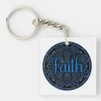 Virtue Faith Mandala Keychain