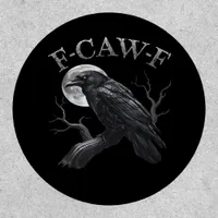 Crow F-Caw-F Funny Bird Moon Retro Classic Patch