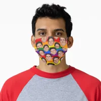 Personalized Face Photo Funny Gay Pride Rainbow Adult Cloth Face Mask