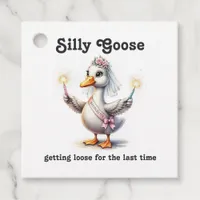 Silly Goose Getting Loose Bachelorette Party Favor Tags