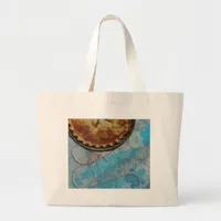 Pie Collage Large Tote Bag