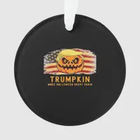 Trumpkin Make Halloween Great Again Us Flag Funny  Ornament