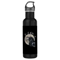 F-Caw-F Bird Crow Minimal Clean Stainless Steel Water Bottle