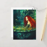 Mermaid taking a Bath Postcard