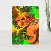 Thinking of You | Colorful Abstract Fluid Art Card