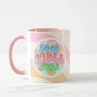 Good Vibes Only | Retro Vintage  Mug