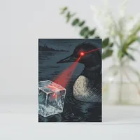 Angry Minnesota Loon Melting Ice Cube  Postcard