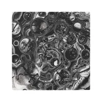 Black and White Infinity Metal Print