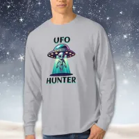 UFO Hunter | Ai Art with UFO and Alien T-Shirt