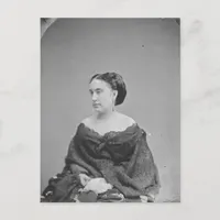 Civil War Era Portrait of an Unknown Woman Postcard