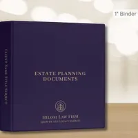 Estate Planning Trust Document Custom Logo 3 Ring Binder