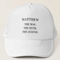 Man myth legend name fun trucker hat